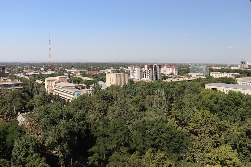 Výhľad z ruského kola na Bishkek